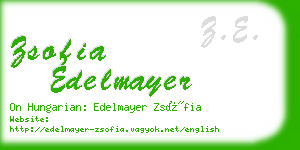 zsofia edelmayer business card